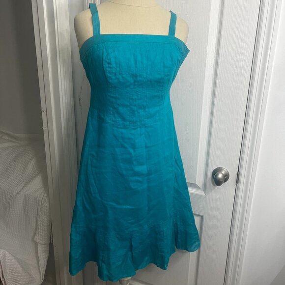 Ann Taylor Linen Dress Sz 2 - Picture 1 of 3